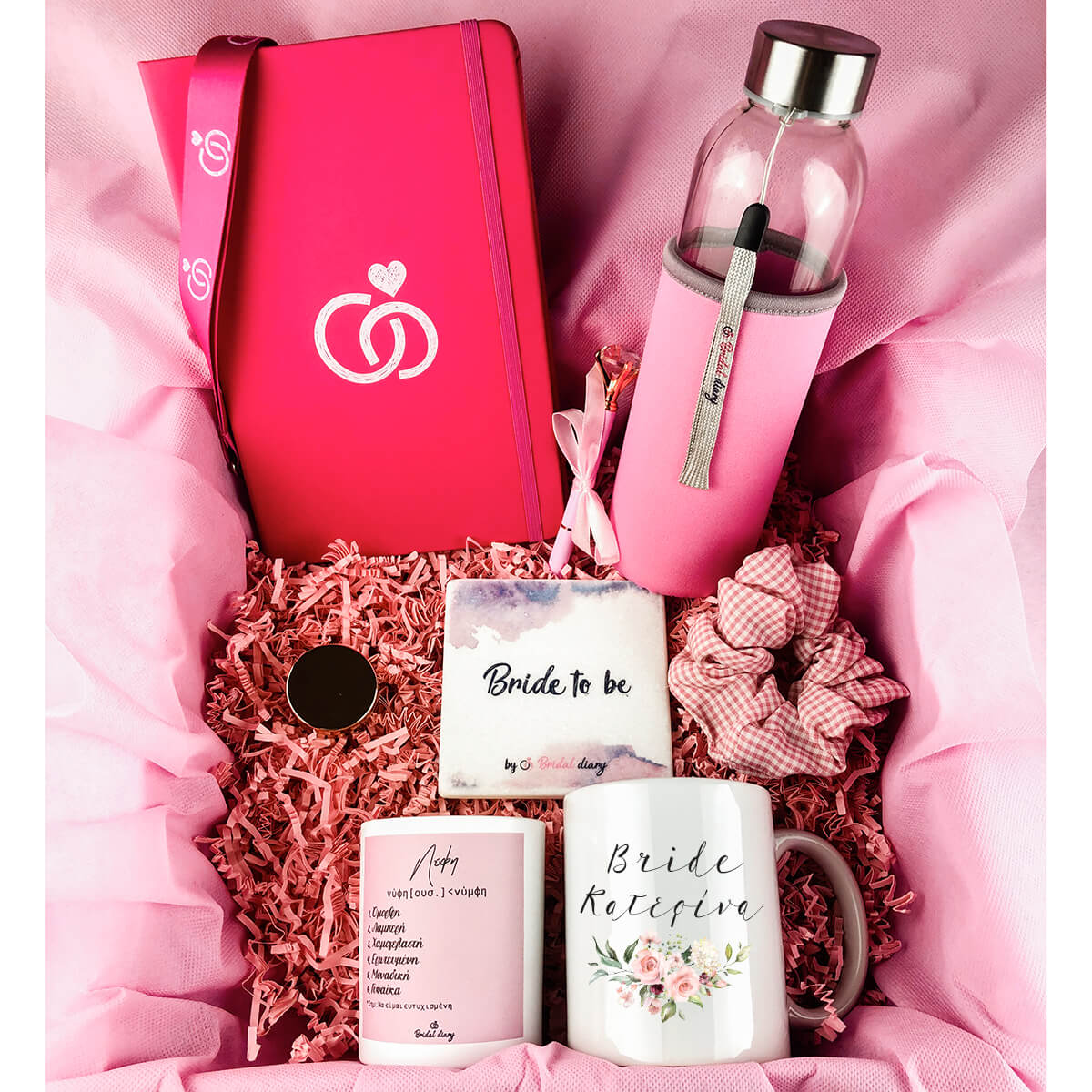 BD Wedding Planning P. Floral Pink Box