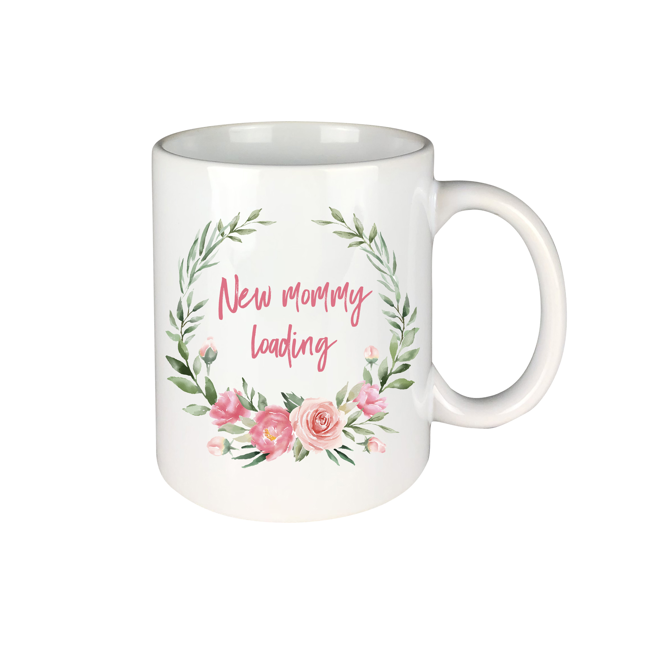 BD New Mommy Loading Pink Floral Romantic Κούπα