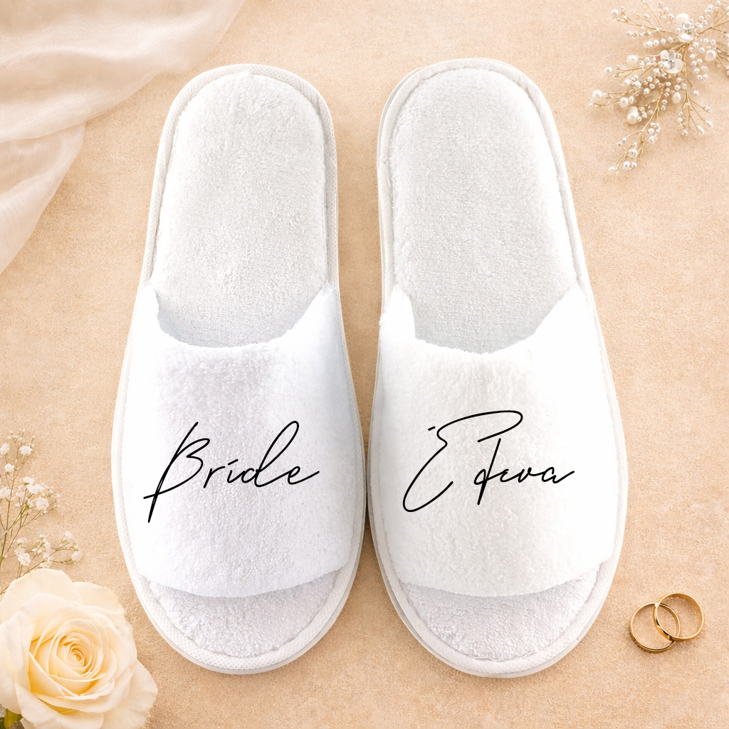 Νυφικό σετ προετοιμασίας Bride με ρόμπα, νυχτικό & αξεσουάρ – Bride Black fonts 1