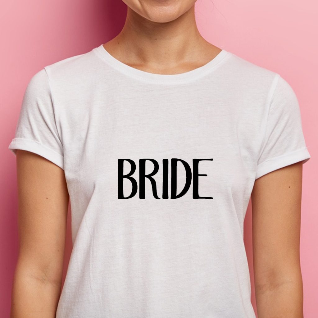 BD T-shirt Bride White
