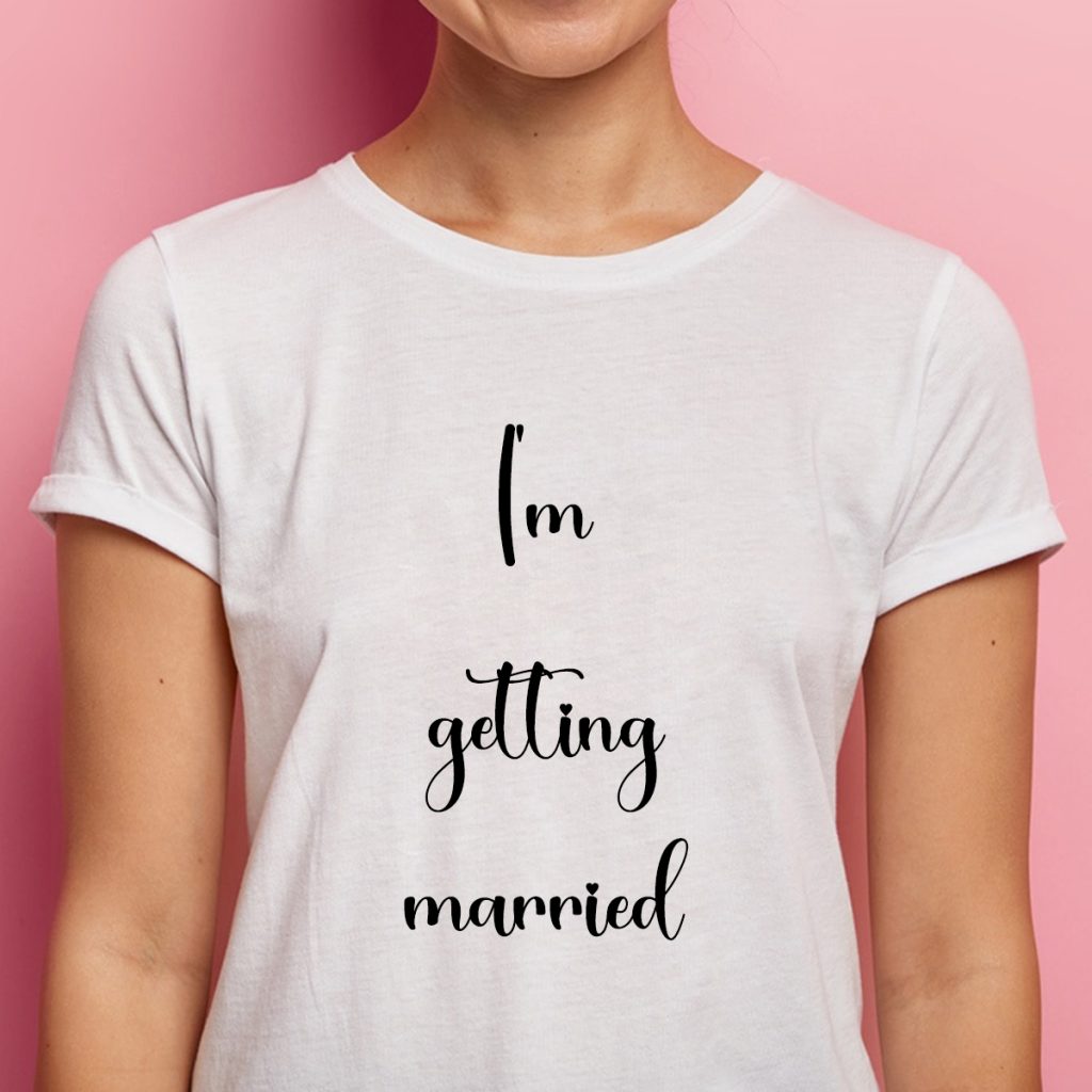 BD T-shirt I’m getting married White