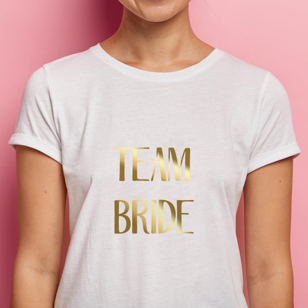 BD T-shirt Team Bride White