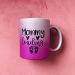 AK Family Glitter Ροζ - Ασημί Κούπα Mommy Loading