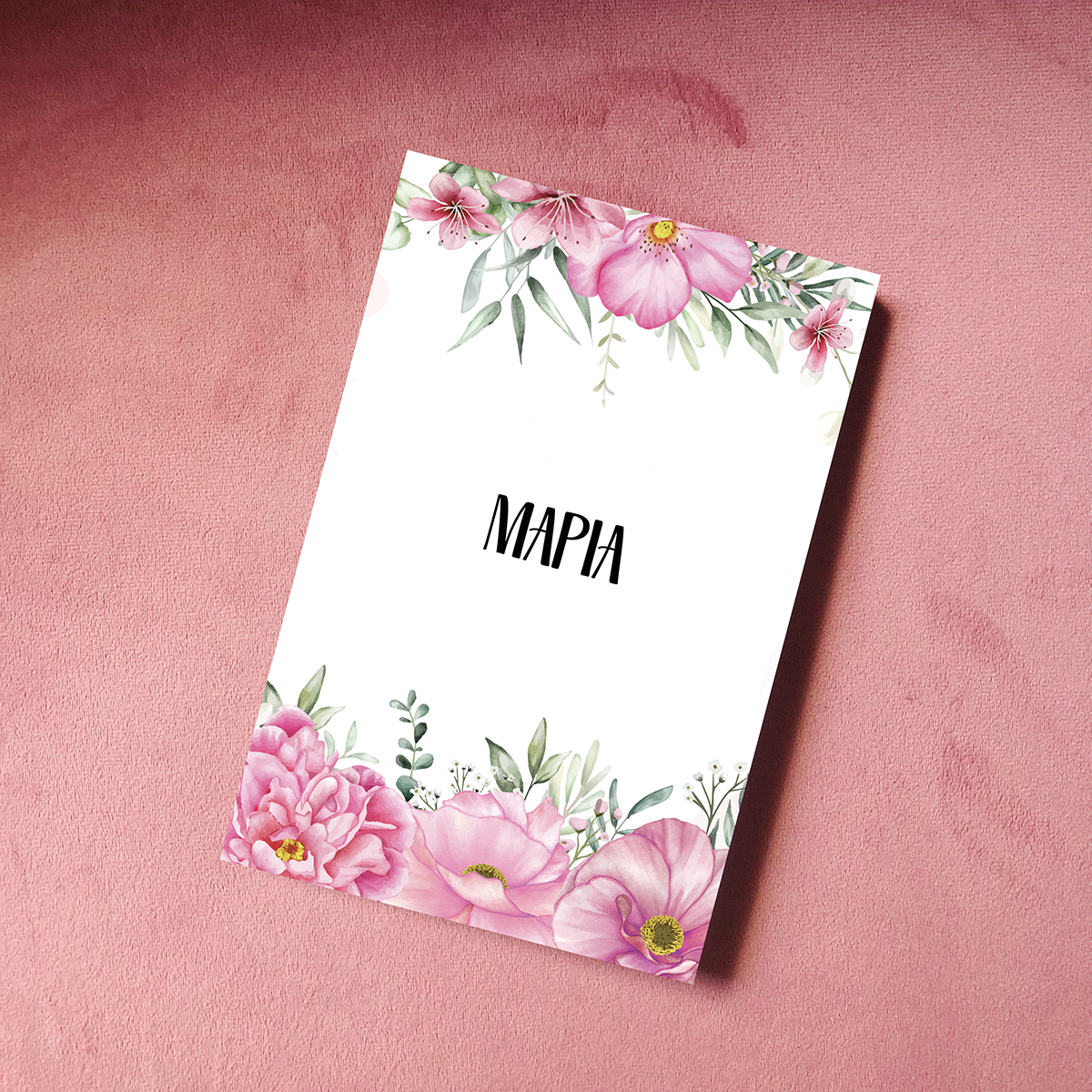 AK Notebook Pink Flower