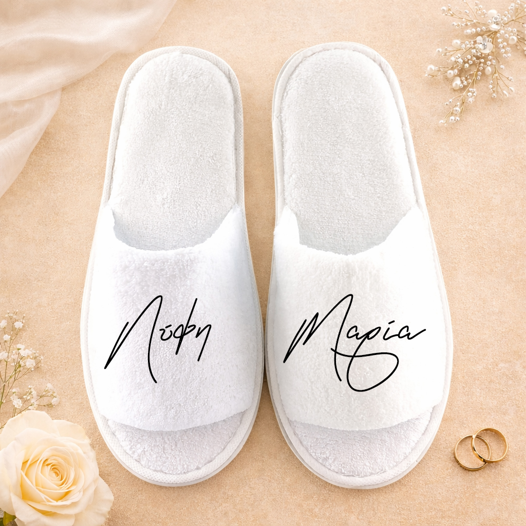 Νυφικό σετ προετοιμασίας Bride με ρόμπα, νυχτικό & αξεσουάρ  – Νύφη Black fonts 1