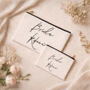 νυφικό νεσεσέρ bride με όνομα και γραμμικο σχέδιο